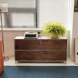 나무뜰 비아 모듈 P19 WOOD HN 1200 원목 거실장 SWL211C (착불)