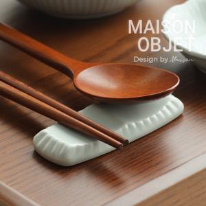 [윤도자기] 청아 도자기 수저받침 2P