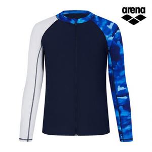 [아레나공식] 오션 레저 집업 래쉬가드 A3BM1PR09NVY