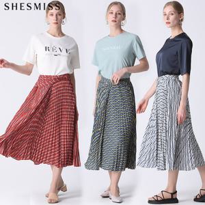 [쉬즈미스] 웨이스트 노트 플리츠 스커트