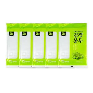 감동 김장봉투(대형2매)-5개 김장비닐 15포기용 63x95cm 김장비