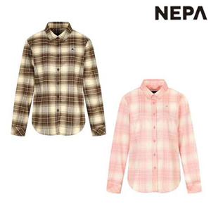 [네파]7J61541 여성 등산 가을 캠핑 남방 체크 패턴 긴팔 셔츠