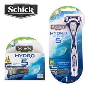 에너자이저 쉬크 하이드로 5 면도기 리필면도날 4입 욕실 샤워실