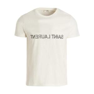 생로랑 반팔 티셔츠 663278Y37AW9744 NATUREL NOIR