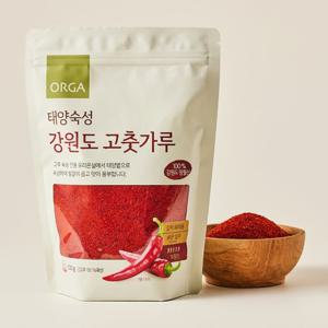 [올가홀푸드]올가 태양숙성 강원도 햇 고춧가루(국산) (500g)