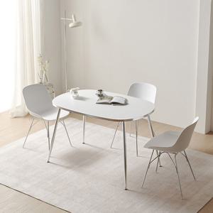 보루네오 마르체 밀리 식탁 테이블 실버 타원형 1200 BPK517C (착불)