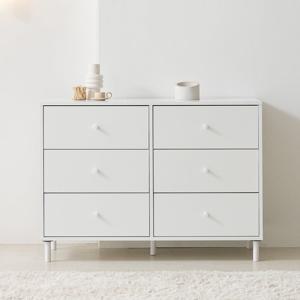 보루네오 마르체 데이지 1200 6단 와이드 서랍장 BJN625C (착불)