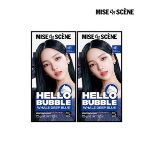 [미쟝센]미쟝센 뉴 헬로버블 4B웨일딥블루 100g, 2개