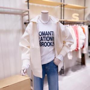 [시에로]  SK1TZF05M_사각포켓 하프기장 M와펜 후드집업