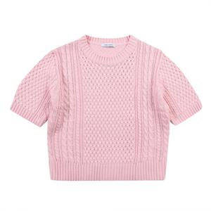 [코데즈컴바인] 꽈배기반팔니트 (CJA-PU005W2)