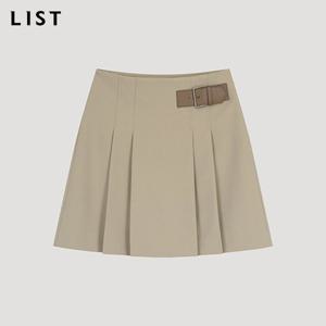 [리스트] 버클 플리츠 미니 스커트_TWWSKO50740_BE