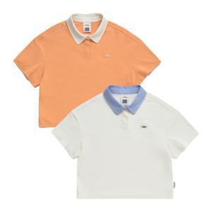 [내셔널지오그래픽 키즈] K242GPL920 여아 카라 반팔 2종택 1