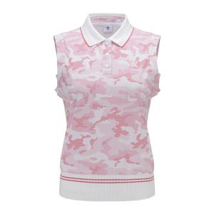 [어뉴골프] 여성 WOMEN NEW CAMOFLAGE SLEEVELESS_PI