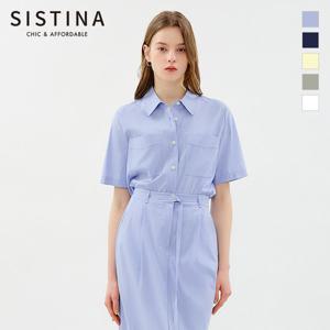 [SISTINA] 인기 쉬어 포켓 반팔 셔츠_AWWSTO21730
