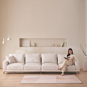 [리뷰이벤트]우아미가구 셀르 6인 아이보리 갤럭시 패브릭 소파
