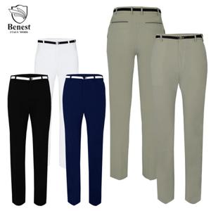 베네스트 허리띠 포켓 배색 사방 스판 골프팬츠 Model No_N2-3G038