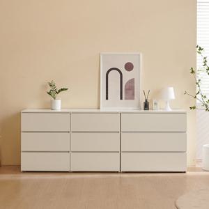 마리메종 밀키 1200 3단+800 3단 서랍장세트_착불