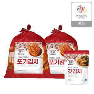 종가 중부식 포기김치 10.4kg (5.2kg*2)+갓김치 400g
