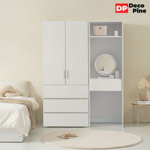 데코파인 루스 1400 L세트 화장대 옷장 3단 서랍 중고등 학생
