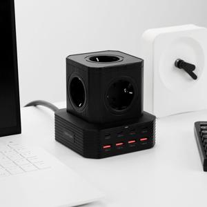 아이정 고용량 100W 초고속 PD충전기 큐브멀티탭 멀티콘센트 3M