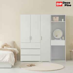 데코파인 루스 1800 V세트 화장대 옷장 3단 서랍형 학생 작은방