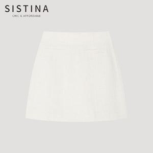 [SISTINA] 인기 트위드 포켓 셋업 스커트_AWWSKO21720_IV