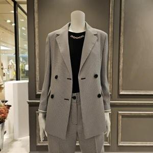 [아니베에프]  A44WJK320_이니셜 체크 자켓