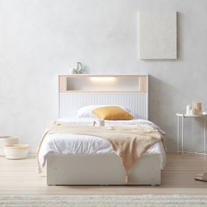 마르체 몰리 LED 원목 수납침대 SS (독립매트포함) BVD005C (착불)