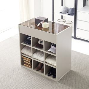 템스 800 선반형 드레스룸 아일랜드 서랍장