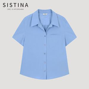 [SISTINA] 인기 아웃 포켓 반팔 셔츠_AWWSTO21760_BL