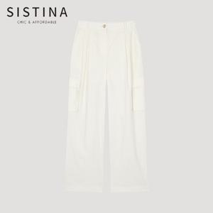 [SISTINA] 인기 코튼 투턱 카고 팬츠_AWWSLO21120_IV