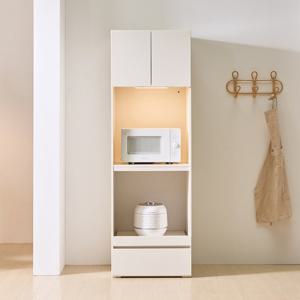 크렘 LED 600 렌지대 주방수납장 틈새장 빌트인 냉장고옆 수납장