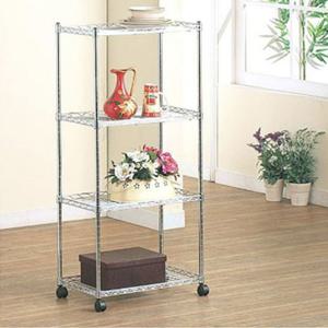 4단 철제 틈새 수납장 이동식 트롤리 모듈 선반