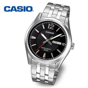 [정품] 카시오 데이데이트 MTP-1335D-1A 남성 야광 메탈시계