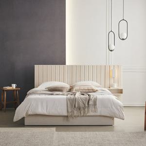 [착불배송]파로마 이즈 리베라 수납 침대 협탁1개+본넬매트 Q ISG087