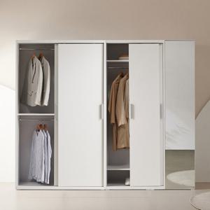[착불배송]파로마 이즈 아밀리 2400 측면거울 슬라이딩 옷장 세트 IFO159