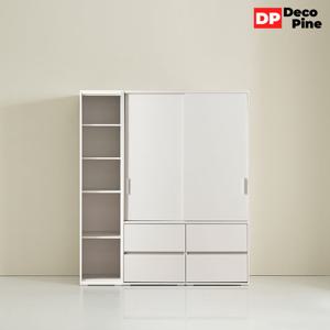데코파인 디나 슬라이딩 옷장 1600 C세트 슬라이드 서랍형 선반