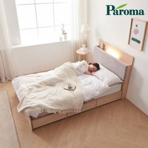 파로마 베이 라토 LED 3서랍수납형 독립CL텍스 SS 침대 ODM0085