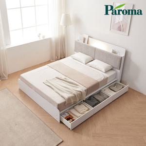 파로마 베이 라토 LED 3서랍수납형 7존독립 K 침대 ODM0104