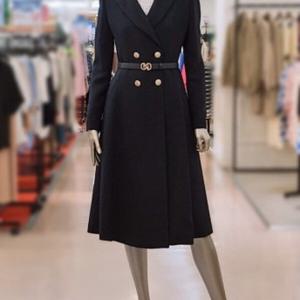 [미니멈]MYCGWJ8020 투버튼 롱 플레어 자켓