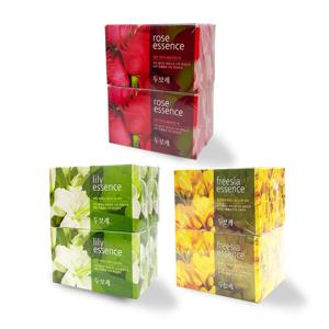 두보레 모이스춰라이징 비누 백합 장미 후리지아 100gx4P 두보레