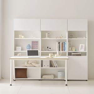 나무뜰 에듀S 공부방 학생 책장 책상 6단 2200 세트 DWF077C (착불)