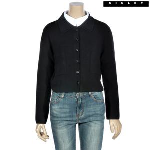 [시슬리]시슬리 시슬리 카라넥 크롭 가디건 SAKCA4411_BK