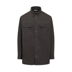 오프화이트 긴팔 셔츠 OMGE033F23FAB001 1010 Black