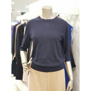 [미니멈]글리터 라운드넥 칠부소매 니트 MYCGKU7220