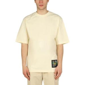 엠부쉬 남성 아이보리 로고 반팔 티셔츠 BMAA050_S22JER0010184