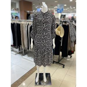 소고 세이브존01 벨티드프린트패턴롱원피스 TJ3PA02_WH