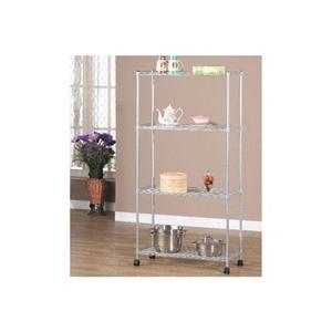 실버 메탈렉 750 4단 철제선반 앵글선반 매탈랙 선반