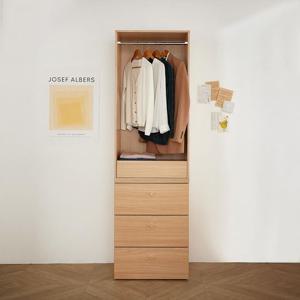 감각 드레스룸 모듈형 3단서랍 행거 옷장 600