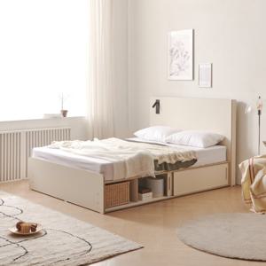 호텔조명달린 수납침대 Q P0000BLK